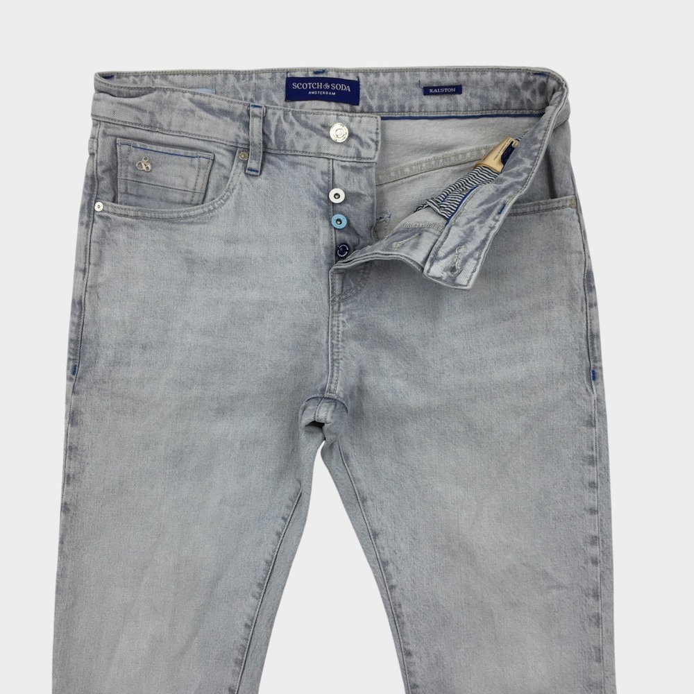 Scotch & Soda Ralston Regular Slim Fit Jeans Light Wash Blue Mens 32x32